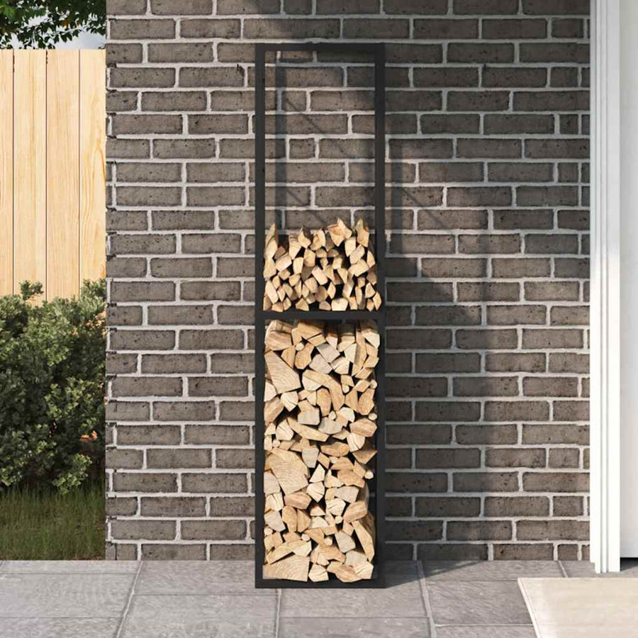 Haardhoutrek 50x30x209 cm staal zwart