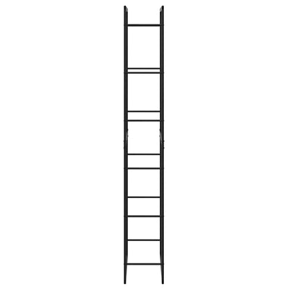 Haardhoutrek 50x30x209 cm staal zwart