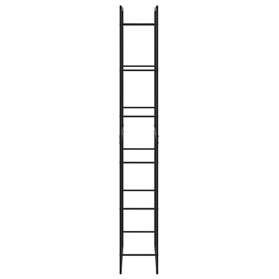 Haardhoutrek 50x30x209 cm staal zwart