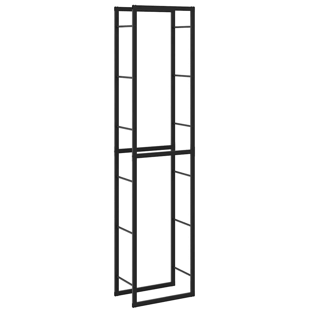 Haardhoutrek 50x30x209 cm staal zwart
