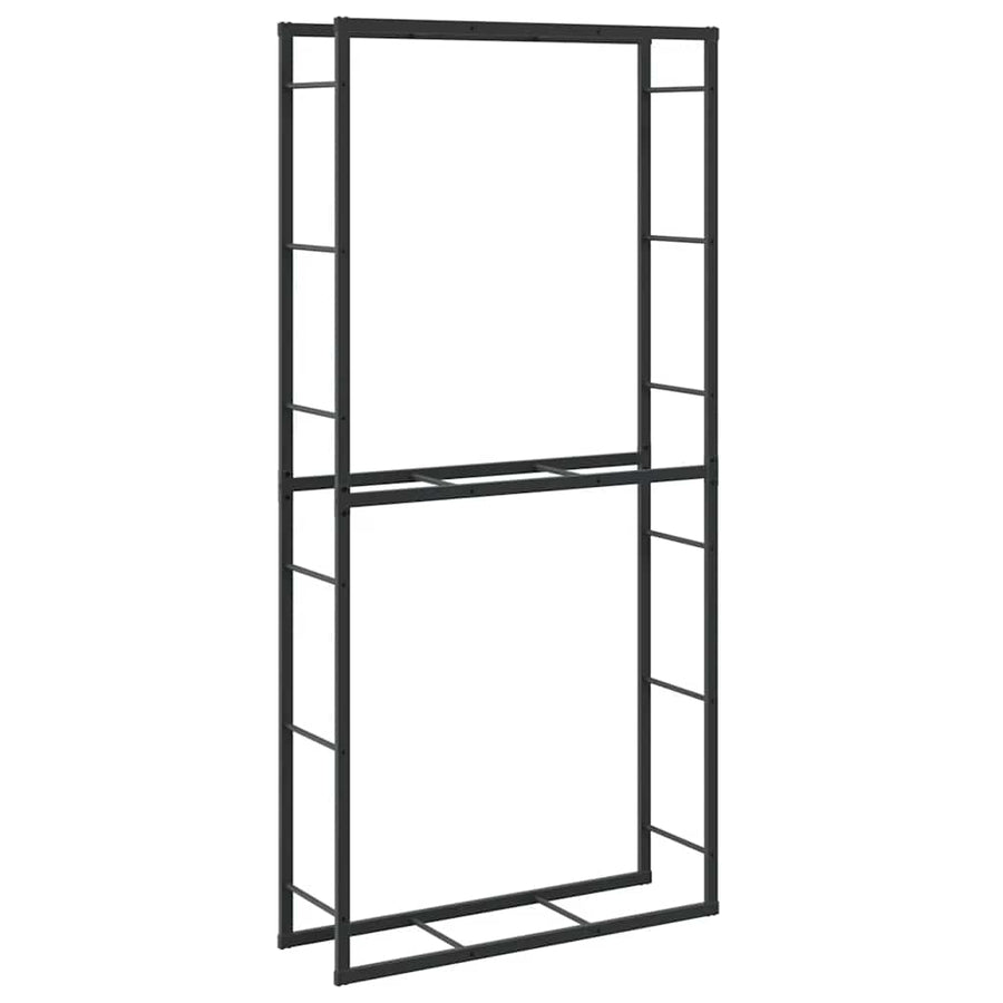 Haardhoutrek 100x30x209 cm staal zwart