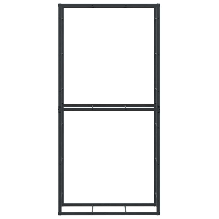Haardhoutrek 100x30x209 cm staal zwart