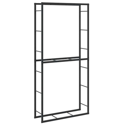 Haardhoutrek 100x30x209 cm staal zwart