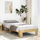 Bed frame without mattress 90x200 cm solid oak