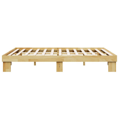 Bedframe zonder matras 140x200 cm massief hout eiken