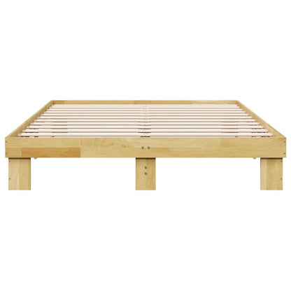 Bedframe zonder matras 160x200 cm massief hout eiken