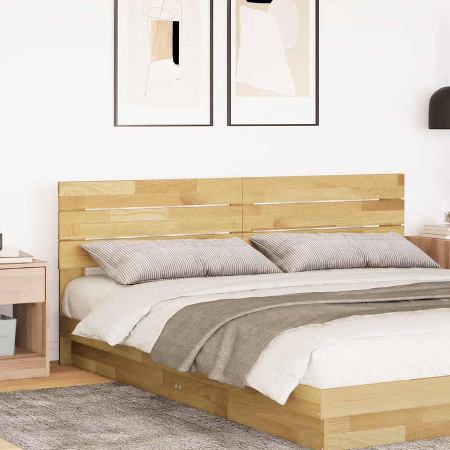 Hoofdbord 200 cm massief hout eiken