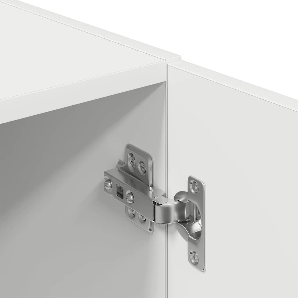 3-delige Keukenkastenset bewerkt hout wit