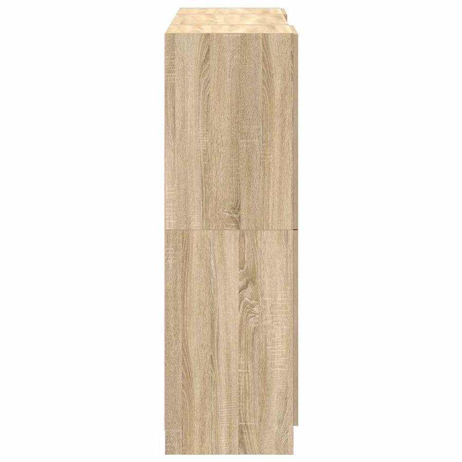 3-delige Keukenkastenset bewerkt hout sonoma eikenkleurig