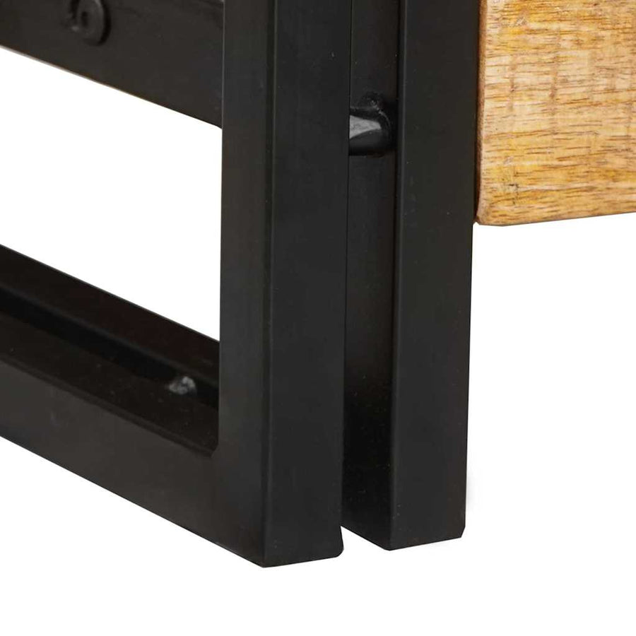 Wandtafels 2 pcs Bruin 200 x 33 x 75 cm Massief Mango Hout