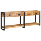 Console Tables 2 pcs Brown 200 x 33 x 75 cm Solid Mango Wood