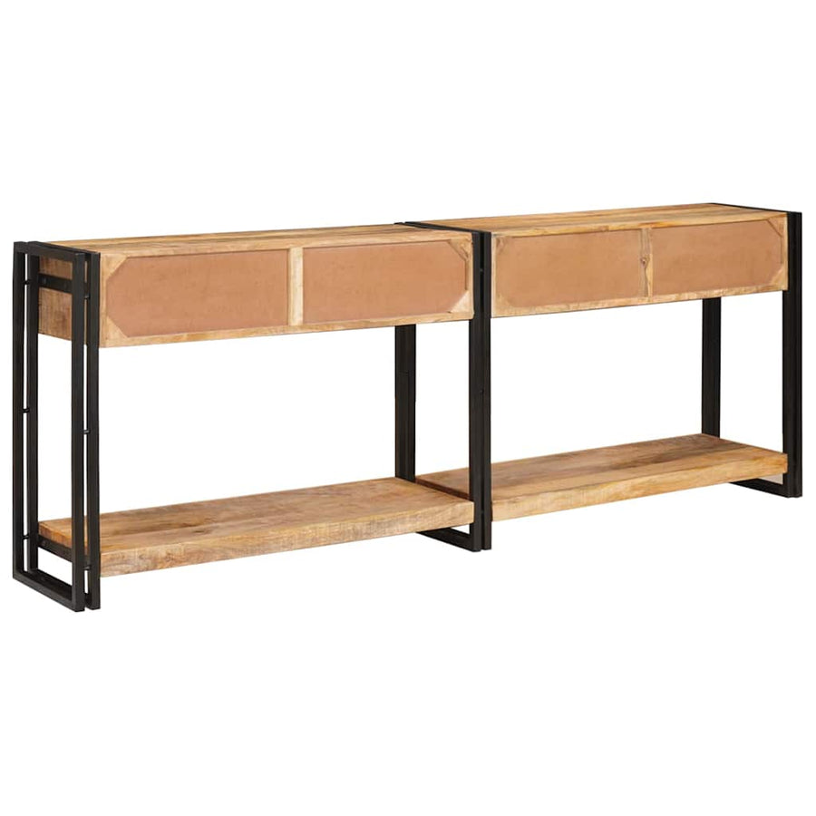 Wandtafels 2 pcs Bruin 200 x 33 x 75 cm Massief Mango Hout