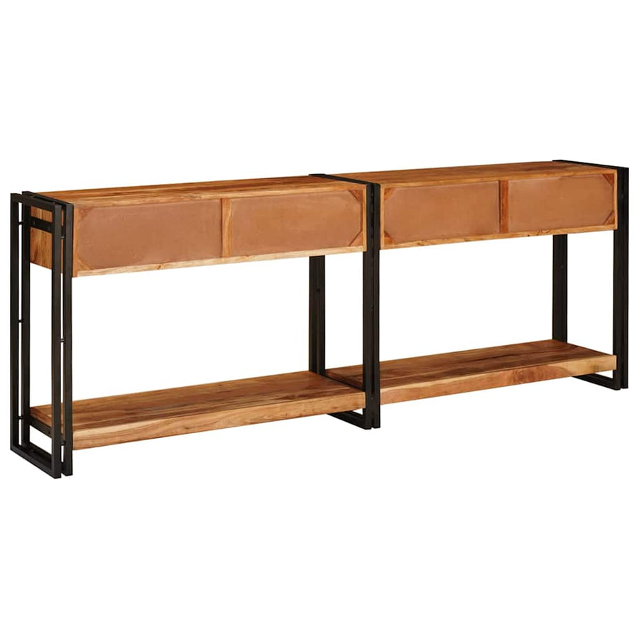 Wandtafels 2 pcs Bruin 200 x 33 x 75 cm Massief acaciahout