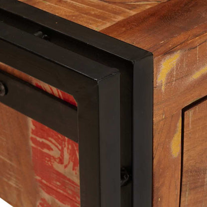 Wandtafels met lade met plank Anders met opslag 2 pcs Multikleur Massief gerecycled hout