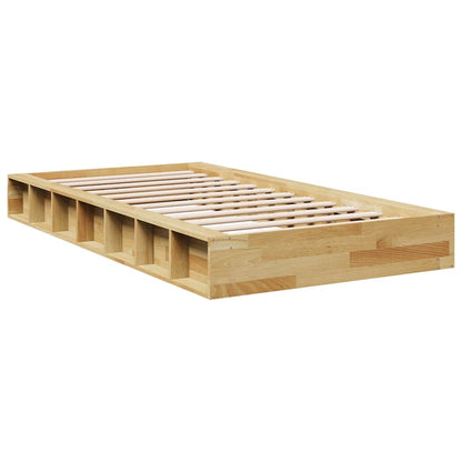 Bedframe zonder matras 90x200 cm massief hout eiken