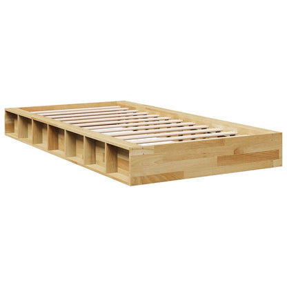 Bedframe zonder matras 100x200 cm massief hout eiken