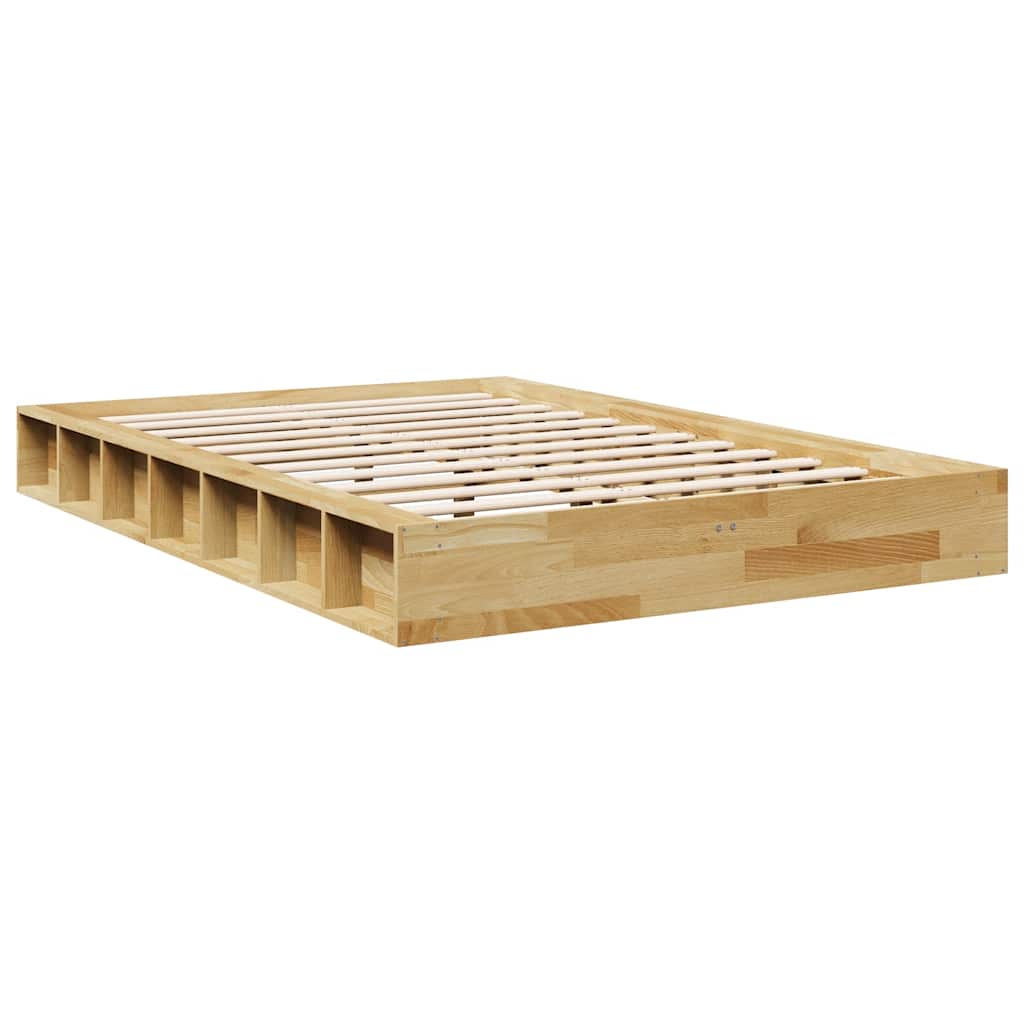 Bedframe zonder matras 120x200 cm massief hout eiken