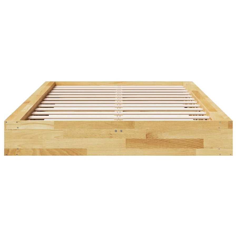 Bedframe zonder matras 120x200 cm massief hout eiken