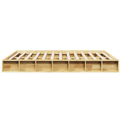 Bedframe zonder matras 140x200 cm massief hout eiken