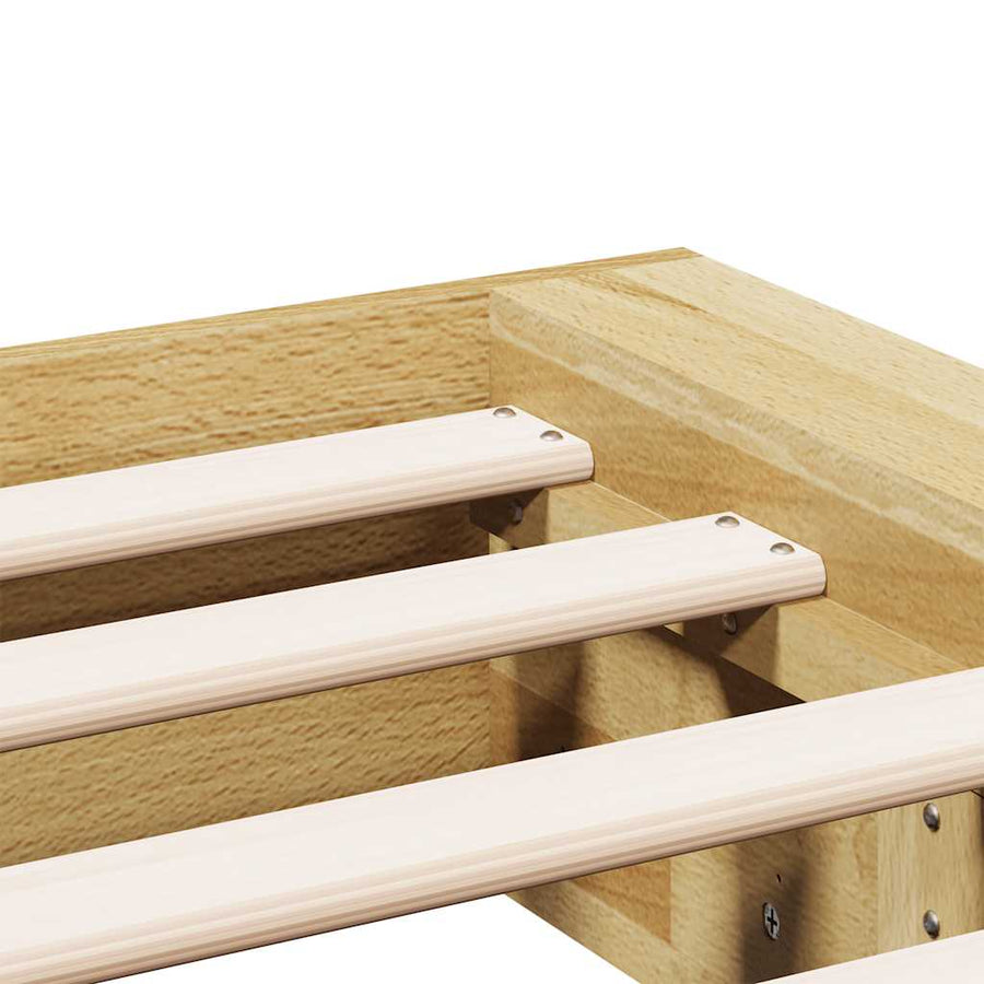 Bedframe zonder matras 160x200 cm massief hout eiken