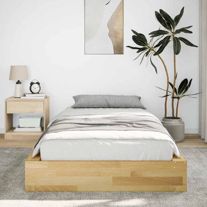 Bedframe zonder matras 90x190 cm massief hout eiken