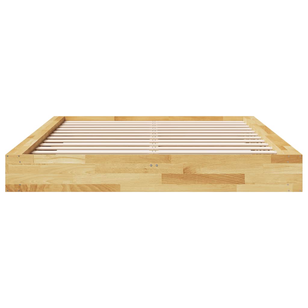 Bedframe zonder matras 140x190 cm massief hout eiken