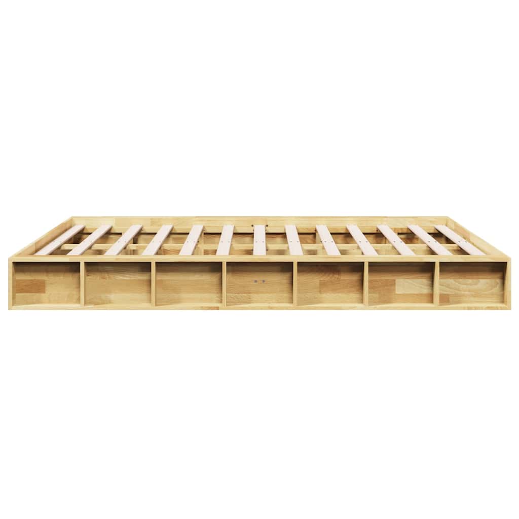 Bedframe zonder matras 140x190 cm massief hout eiken