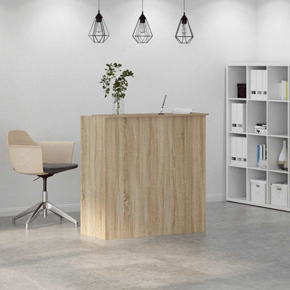 Receptiebalie 100X50X103,5 Cm Bewerkt Hout Kleurig 100 x 50 x 103.5 cm Sonoma eiken
