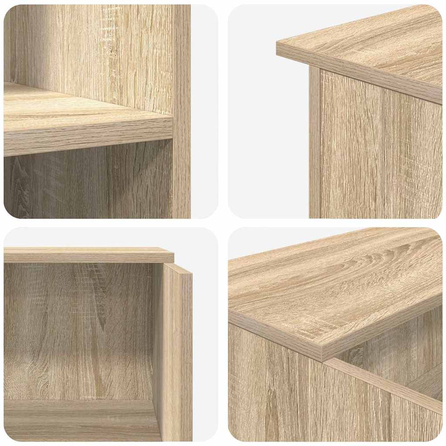 Receptiebalie 100X50X103,5 Cm Bewerkt Hout Kleurig 100 x 50 x 103.5 cm Sonoma eiken