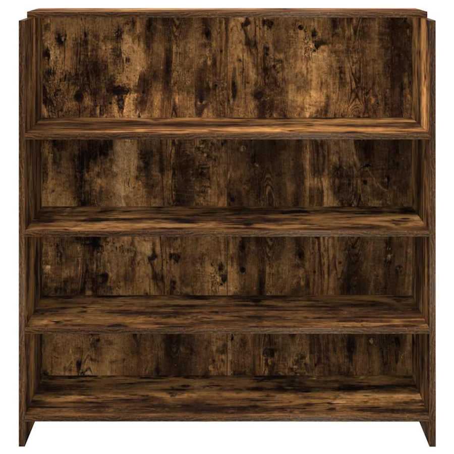 Receptiebalie 100x50x103,5 cm bewerkt hout gerookt eikenkleurig