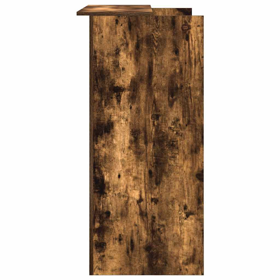 Receptiebalie 100x50x103,5 cm bewerkt hout gerookt eikenkleurig