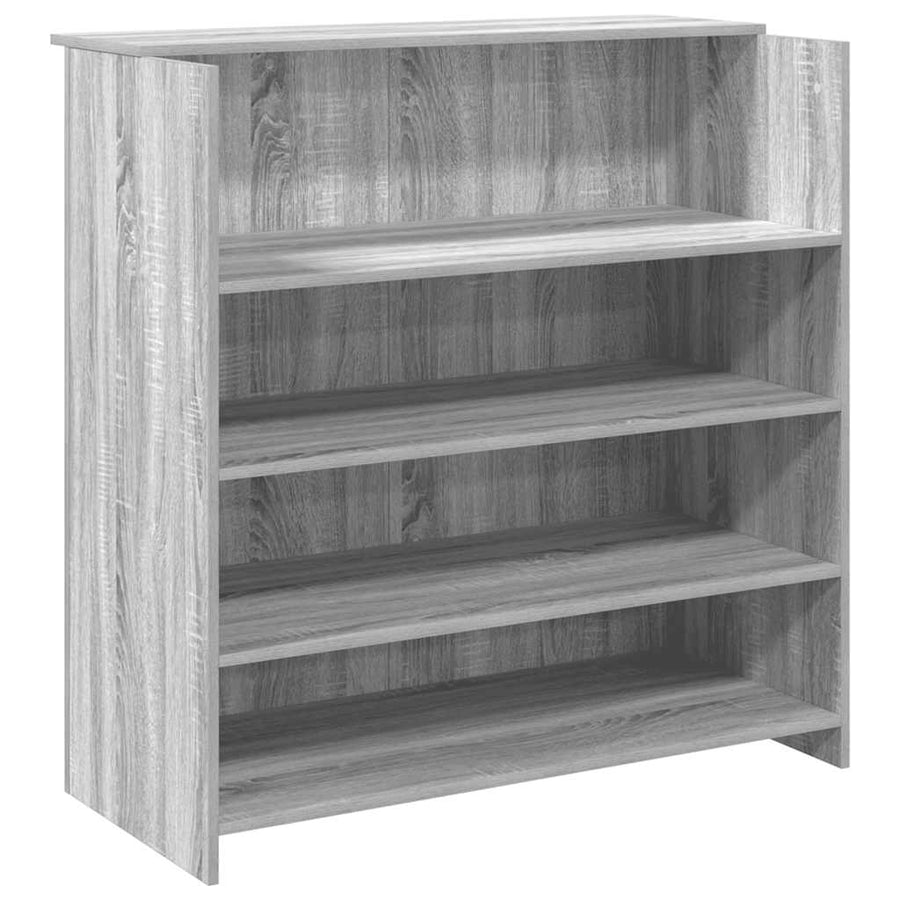 Receptiebalie 100X50X103,5 Cm Bewerkt Hout Eiken 100 x 50 x 103.5 cm Grijs sonoma