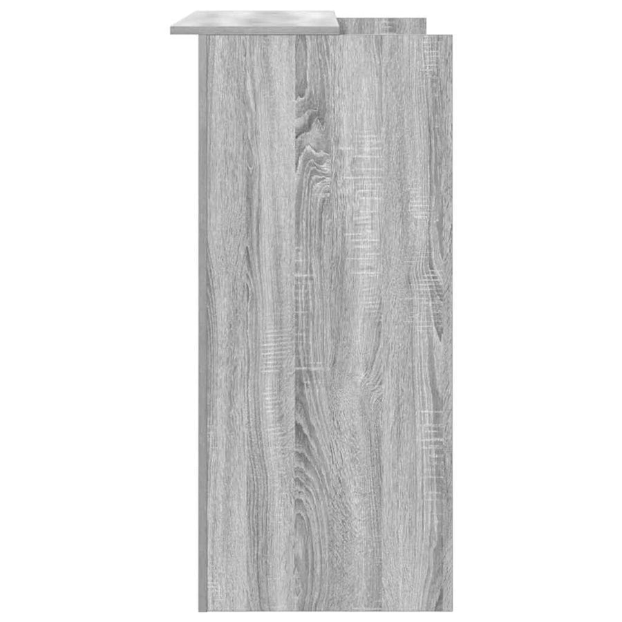 Receptiebalie 100X50X103,5 Cm Bewerkt Hout Eiken 100 x 50 x 103.5 cm Grijs sonoma
