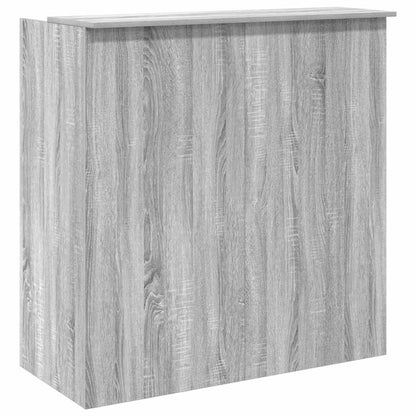 Receptiebalie 100X50X103,5 Cm Bewerkt Hout Eiken 100 x 50 x 103.5 cm Grijs sonoma