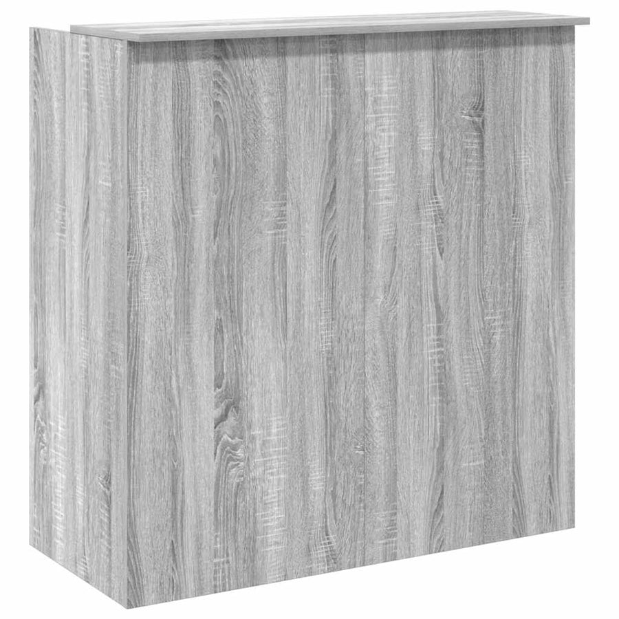 Receptiebalie 100X50X103,5 Cm Bewerkt Hout Eiken 100 x 50 x 103.5 cm Grijs sonoma