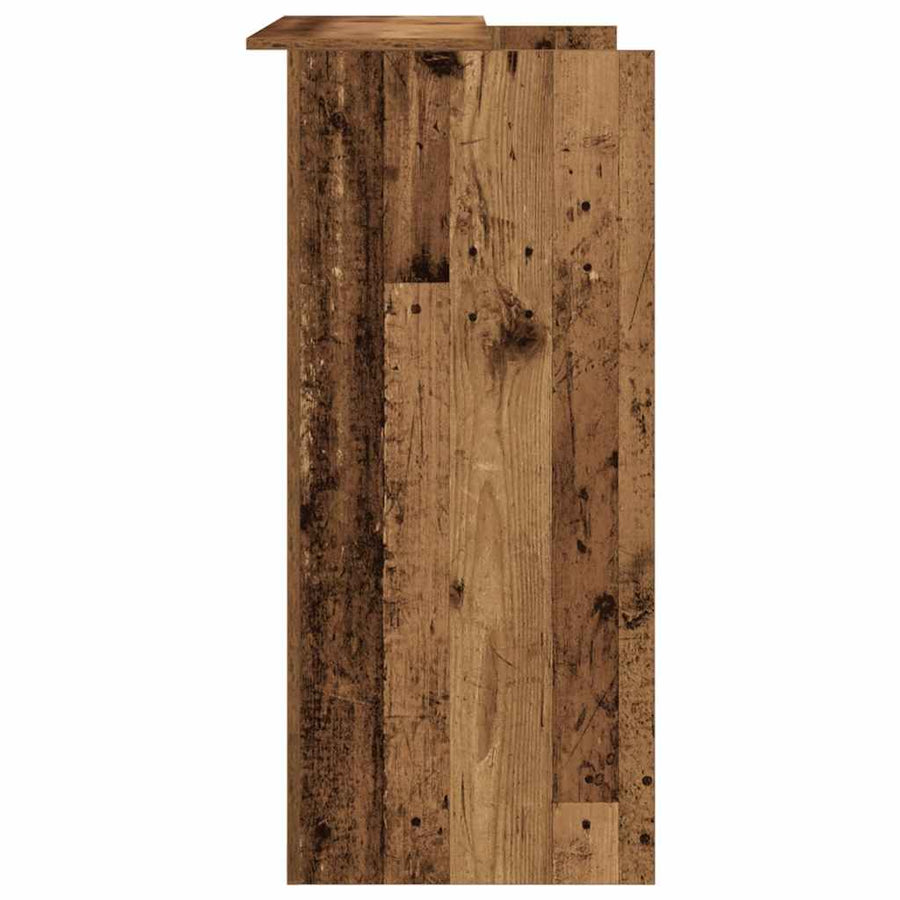 Receptiebalie 100X50X103,5 Cm Bewerkt Hout Kleurig 100 x 50 x 103.5 cm Oud hout
