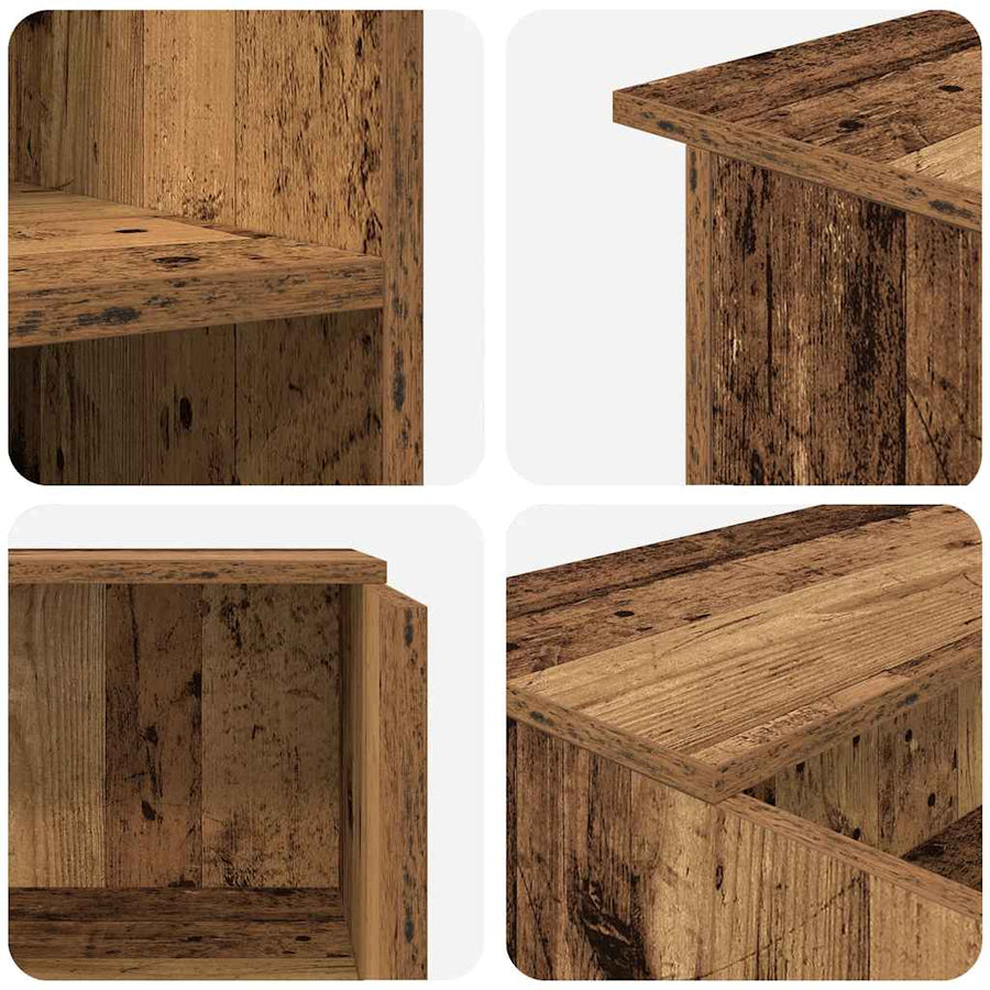 Receptiebalie 100X50X103,5 Cm Bewerkt Hout Kleurig 100 x 50 x 103.5 cm Oud hout