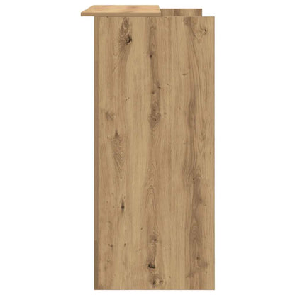 Receptiebalie 100X50X103,5Cm Bewerkt Hout Artisanaal Eikenkleur