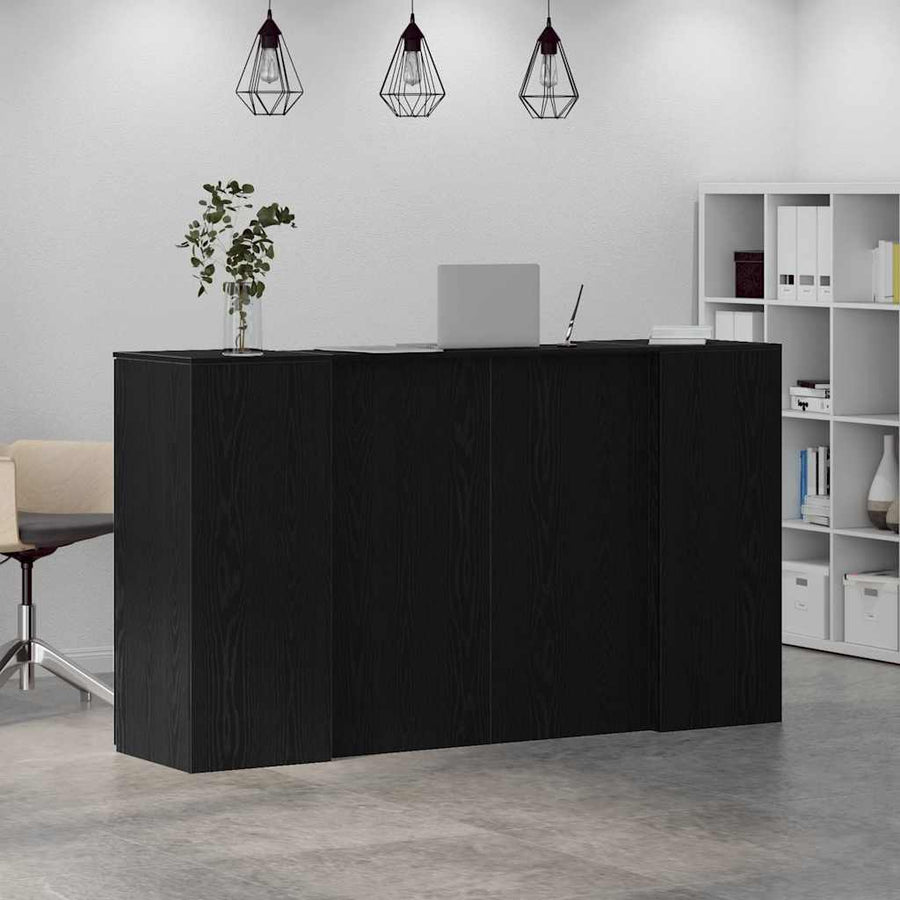 Receptiebalie Eiken 180X50X103,5 Cm Bewerkt Hout 180 x 50 x 103.5 cm
