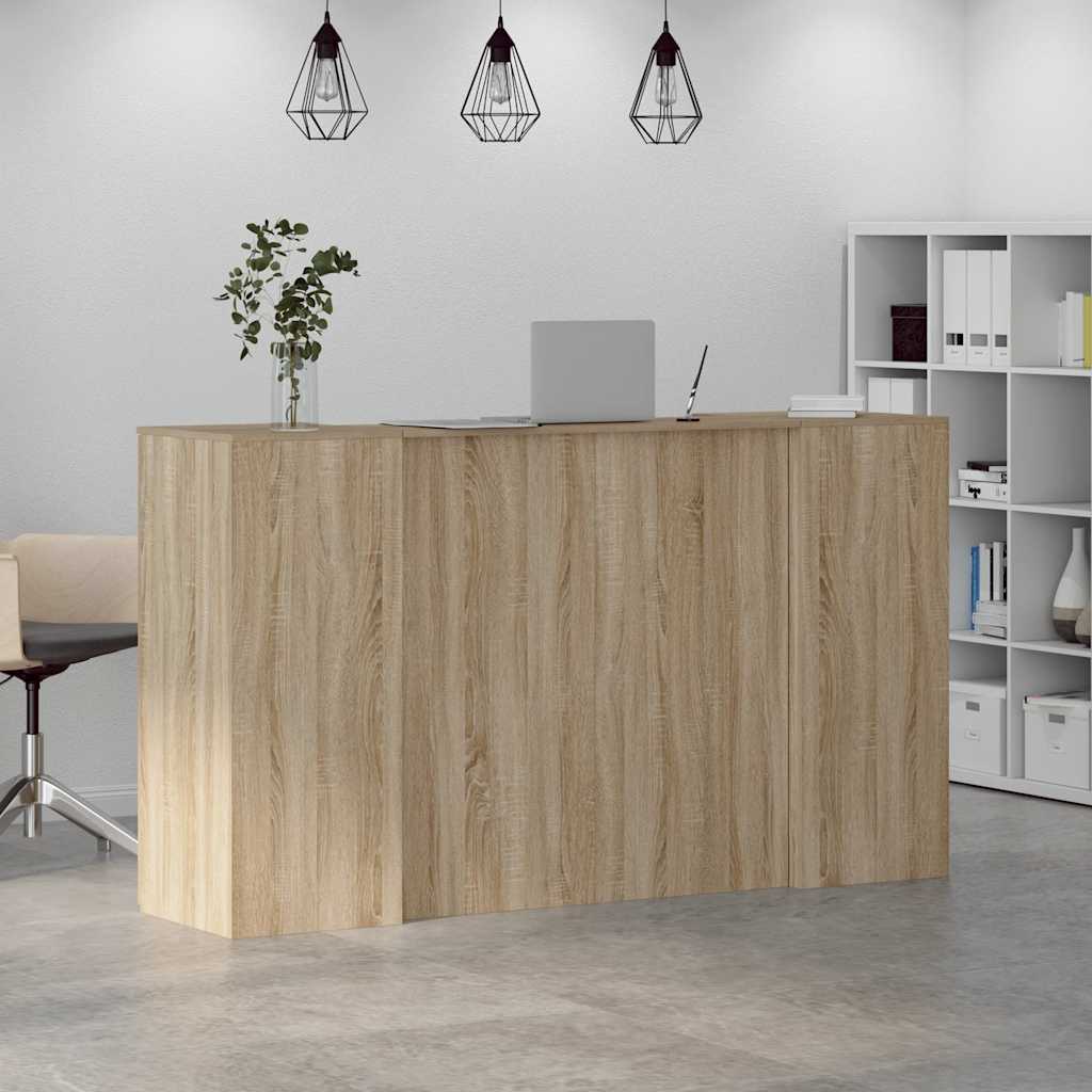 Receptiebalie 180X50X103,5 Cm Bewerkt Hout Kleurig 180 x 50 x 103.5 cm