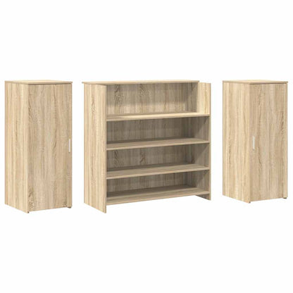 Receptiebalie 180X50X103,5 Cm Bewerkt Hout Kleurig 180 x 50 x 103.5 cm