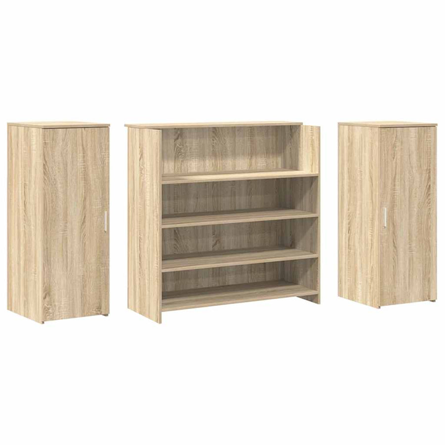 Receptiebalie 180X50X103,5 Cm Bewerkt Hout Kleurig 180 x 50 x 103.5 cm