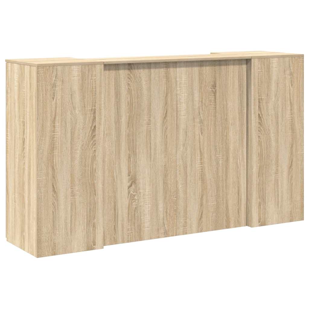 Receptiebalie 180X50X103,5 Cm Bewerkt Hout Kleurig 180 x 50 x 103.5 cm