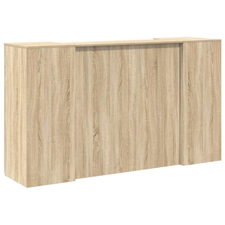 Receptiebalie 180X50X103,5 Cm Bewerkt Hout Kleurig 180 x 50 x 103.5 cm