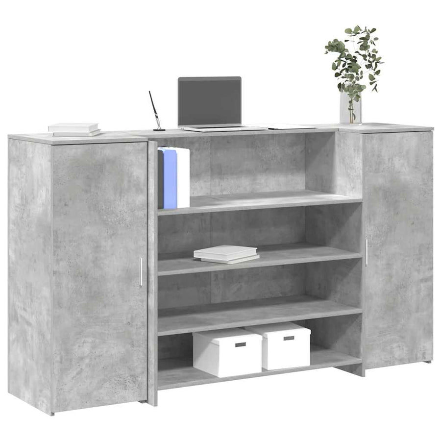 Receptiebalie 180X50X103,5 Cm Bewerkt Hout 180 x 50 x 103.5 cm
