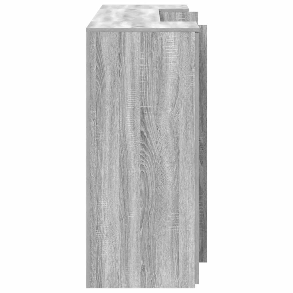 Receptiebalie 180X50X103,5 Cm Bewerkt Hout Eiken 180 x 50 x 103.5 cm Grijs sonoma