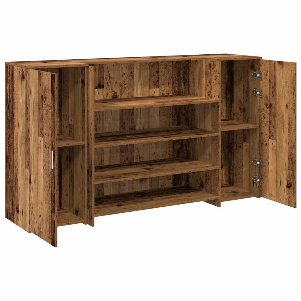 Receptiebalie 180X50X103,5 Cm Bewerkt Hout Kleurig 180 x 50 x 103.5 cm Oud hout