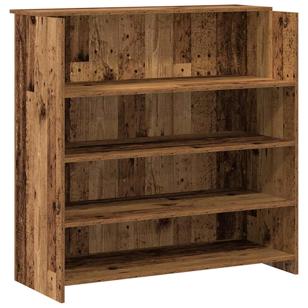 Receptiebalie 180X50X103,5 Cm Bewerkt Hout Kleurig 180 x 50 x 103.5 cm Oud hout