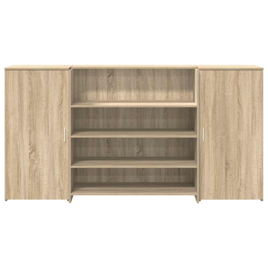 Receptiebalie 200X50X103,5 Cm Bewerkt Hout Kleurig 200 x 50 x 103.5 cm Sonoma eiken