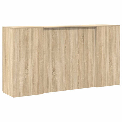 Receptiebalie 200X50X103,5 Cm Bewerkt Hout Kleurig 200 x 50 x 103.5 cm Sonoma eiken